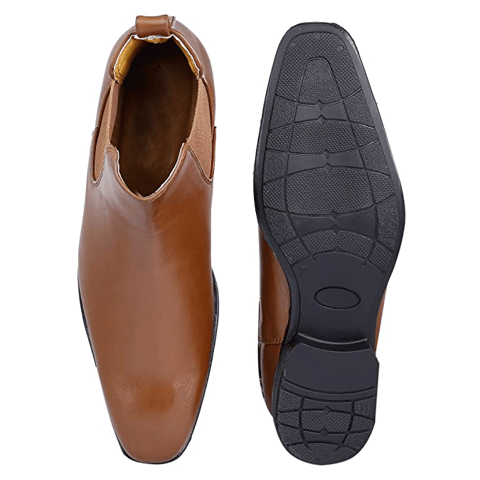 Classy New Arrival Latest Tan Casual Chelsea Boots For Men-JonasParamount