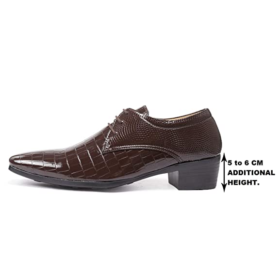Synthetic Material Casual Lace-up Height Increasing Shoes-JonasParamount