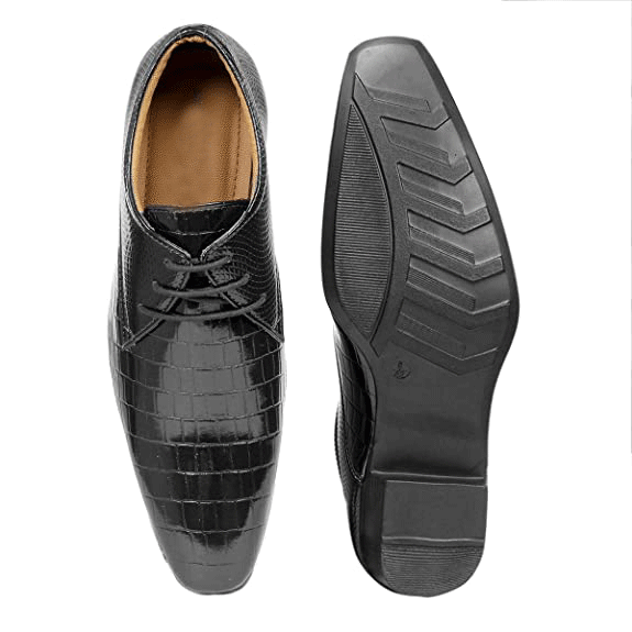 Synthetic Material Casual Lace-up Height Increasing Shoes-JonasParamount