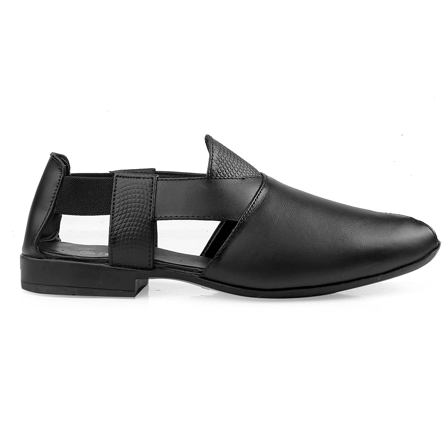 Stylish Peshawari Formal Genuine Leather Slip-on Sandal For Men's-JonasParamount