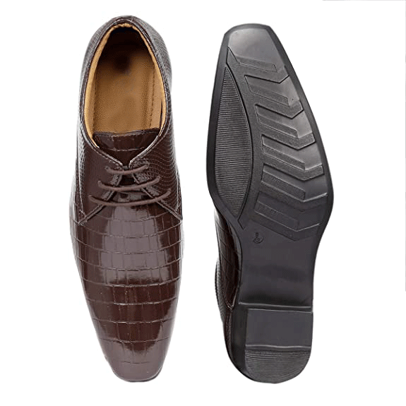 Synthetic Material Casual Lace-up Height Increasing Shoes-JonasParamount