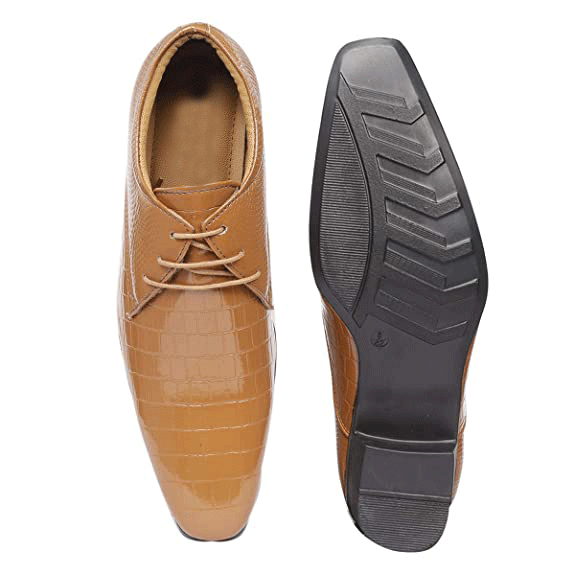 Synthetic Material Casual Lace-up Height Increasing Shoes-JonasParamount