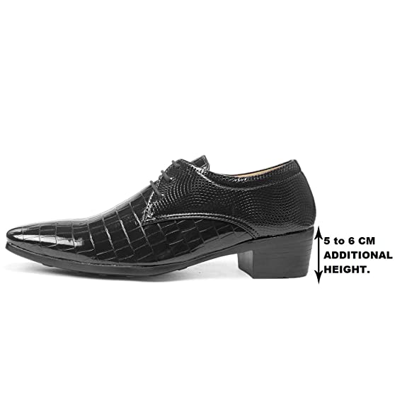 Synthetic Material Casual Lace-up Height Increasing Shoes-JonasParamount