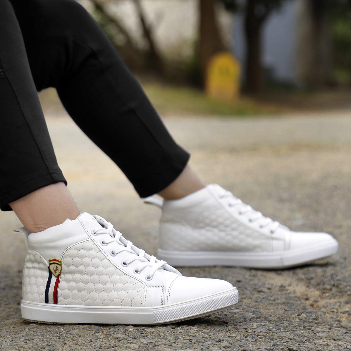 Latest Casual Sneakers in Lace-up With High Ankle Boot Form-JonasParamount