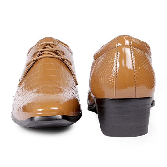 Synthetic Material Casual Lace-up Height Increasing Shoes-JonasParamount