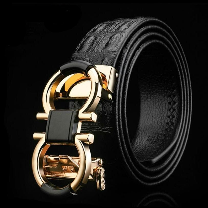 Luxury Designer High Grade Crocodil Leather GG Belt For Men And Women- JonasParamount