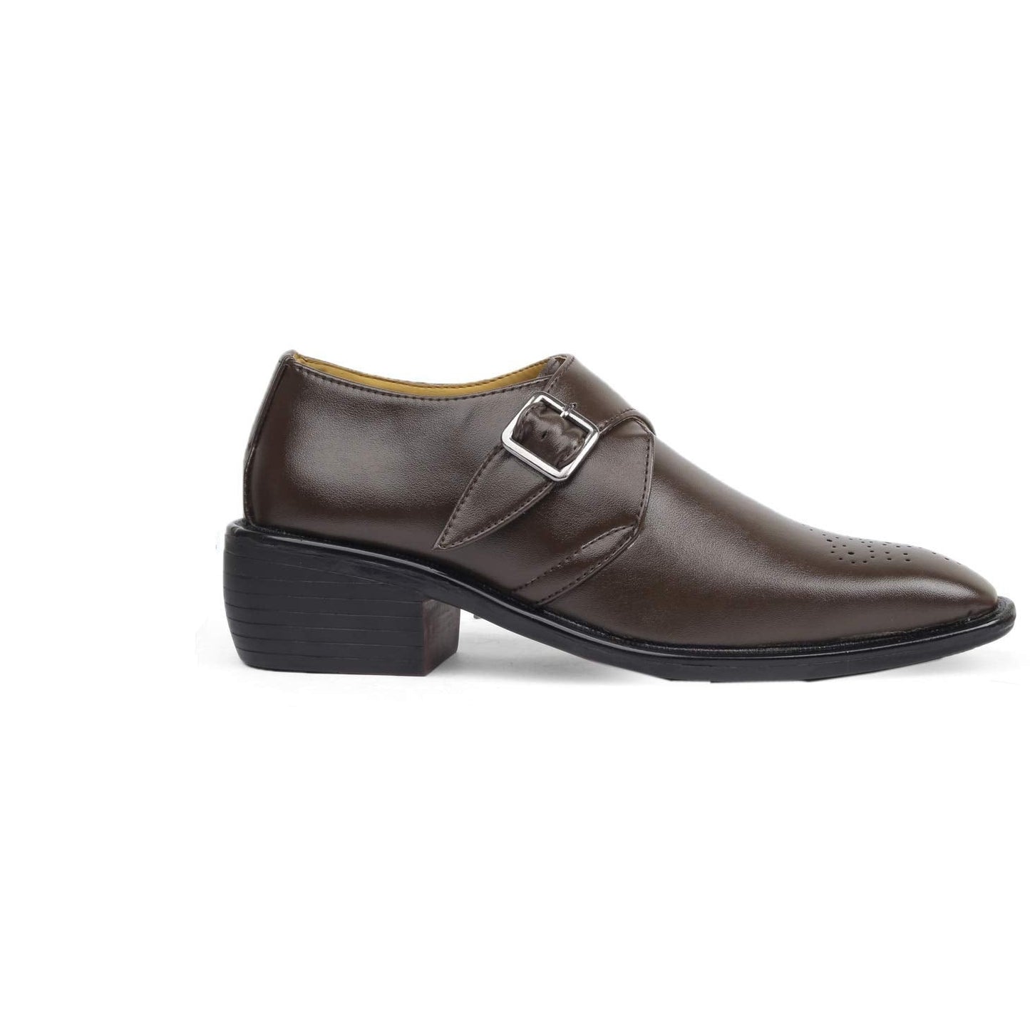 Classy Casual And Formal Brown Moccasin Monk Slip-on Shoes For Men-JonasParamount