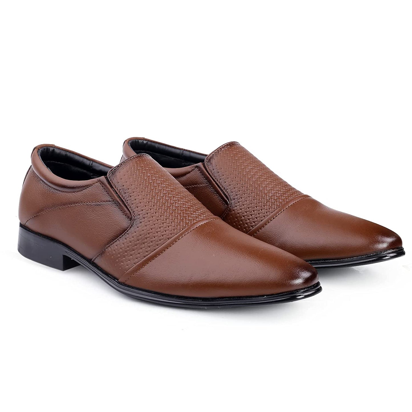 New Arrival Stylish Fashion Pointed Toe Genuine Leather Slip-on Formal Shoes-JonasParamount