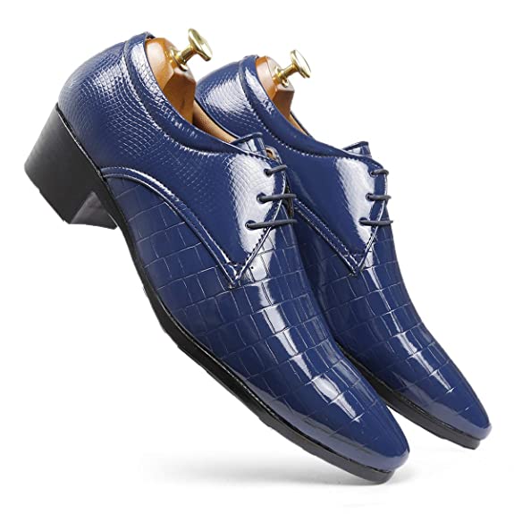 Synthetic Material Casual Lace-up Height Increasing Shoes-JonasParamount