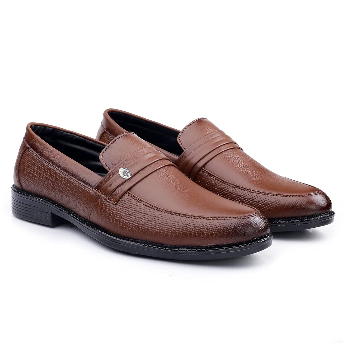 Trendy Formal Genuine Leather Slip-on Shoes For Men's -JonasParamount