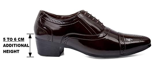 Height Increasing Faux Leather Lace-up Oxford Shoes for Men-JonasParamount