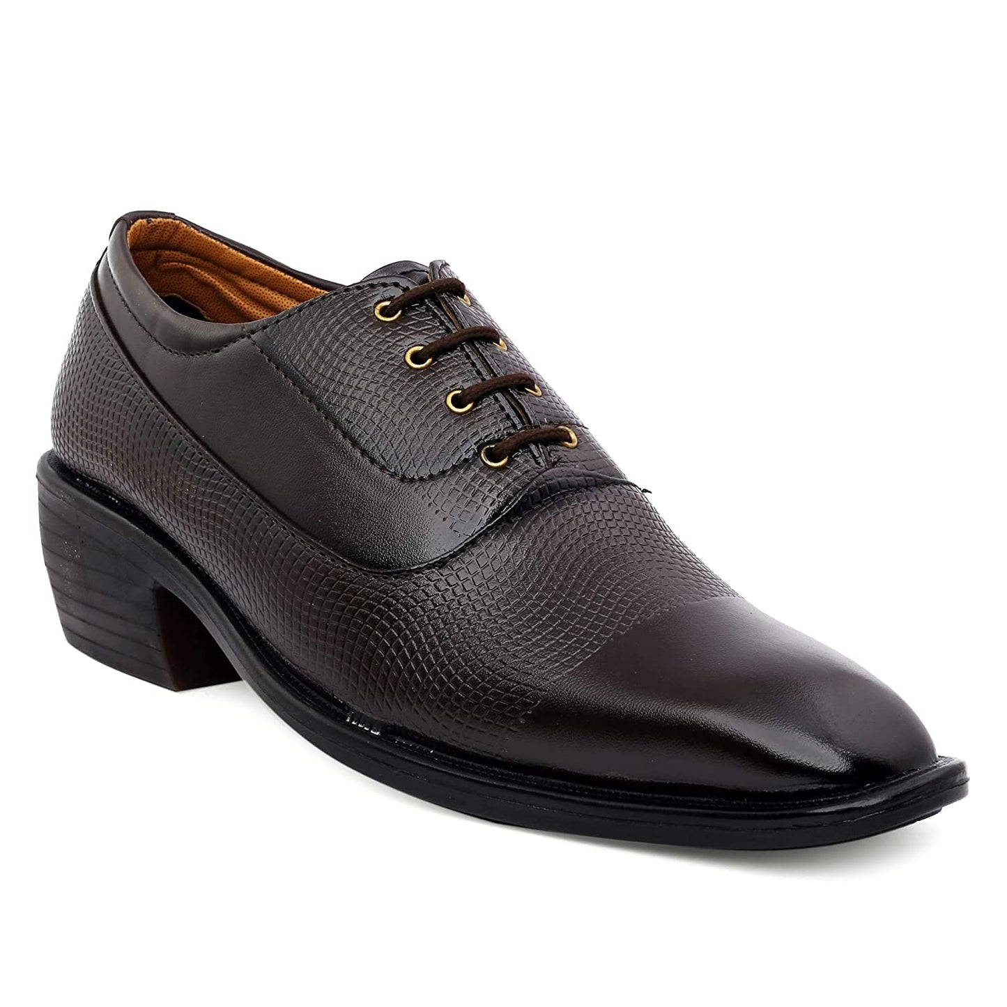 Classy Casual And Formal Business Wear Brown Lace-Up Shoes-JonasParamount