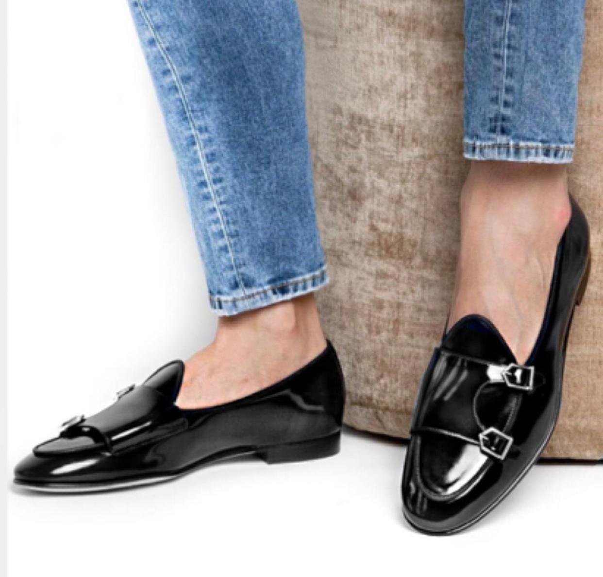 Fashion Glossy Tussle Moccasins Shoes For Office Wear And Casual Wear-JonasParamount