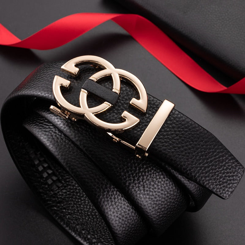 2022 New High-Grade Embossing Automatic Men's Leather Belt-JonasParamount