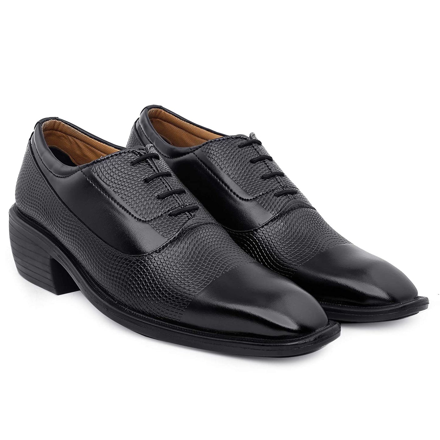 Classy Casual And Formal Business Wear Black Lace-Up Shoes-JonasParamount