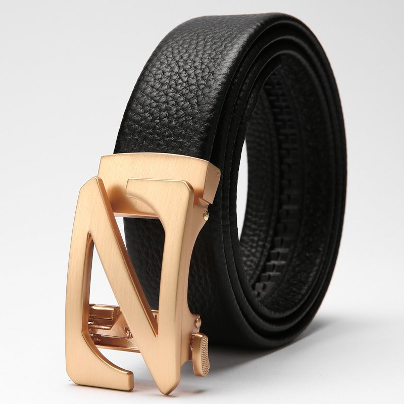 2022 New High Grade Men's Letter Embossing Automatic Buckle Belt -JonasParamount