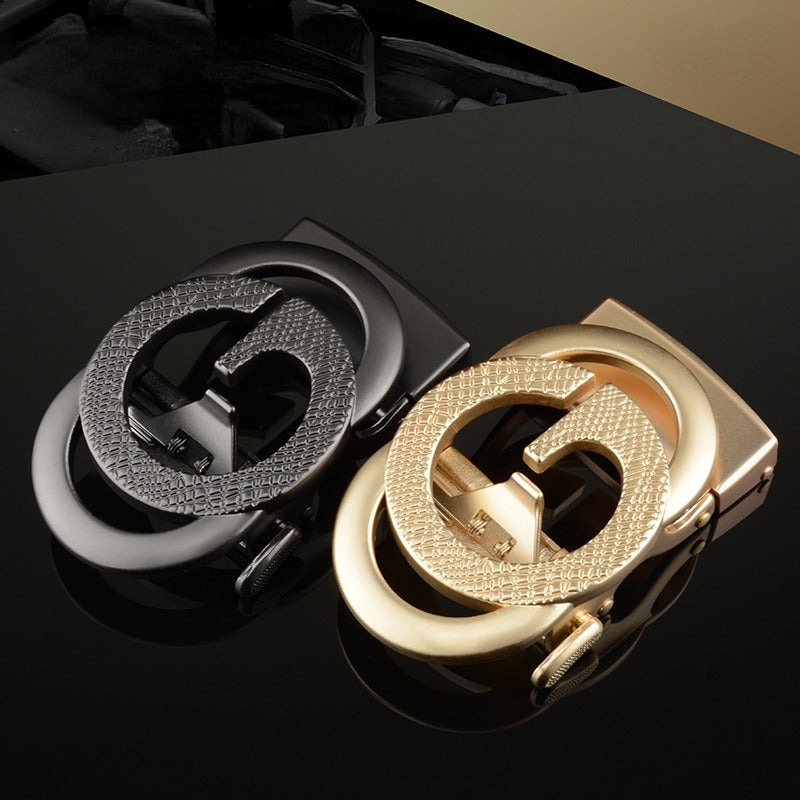 Designer Automatic Buckle Alloy With Letter G Belt For Men's-JonasParamount