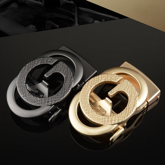 Designer Automatic Buckle Alloy With Letter G Belt For Men's-JonasParamount