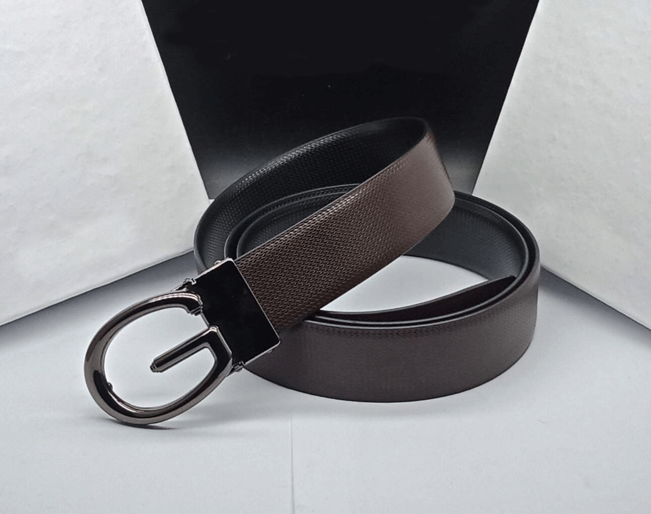 Supreme G-Design Buckle High Quality Leather Belts For Men-JonasParamount