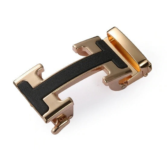 Designer H Pattern Leather Strap Belt Luxury Brand For Men