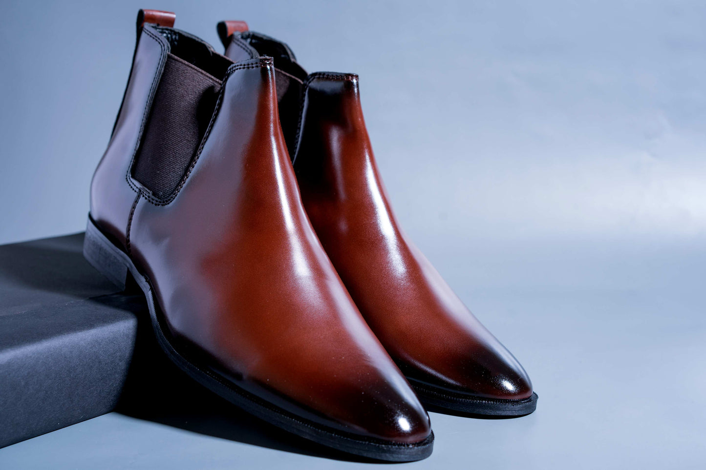 Men's Luxury Design Brown Party Wear Premium Quality Chelsea Boot Shoes - JonasParamount