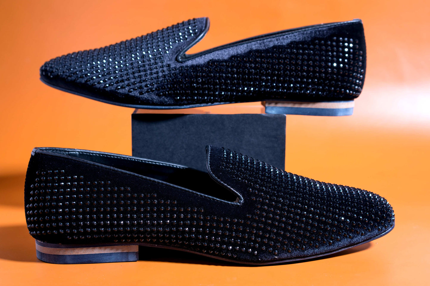 Brand New 2020 Men's Fashion Wedding Rivet Leather Moccasins For Men High Quality Slip On Flat Loafer-Jonas Paramount