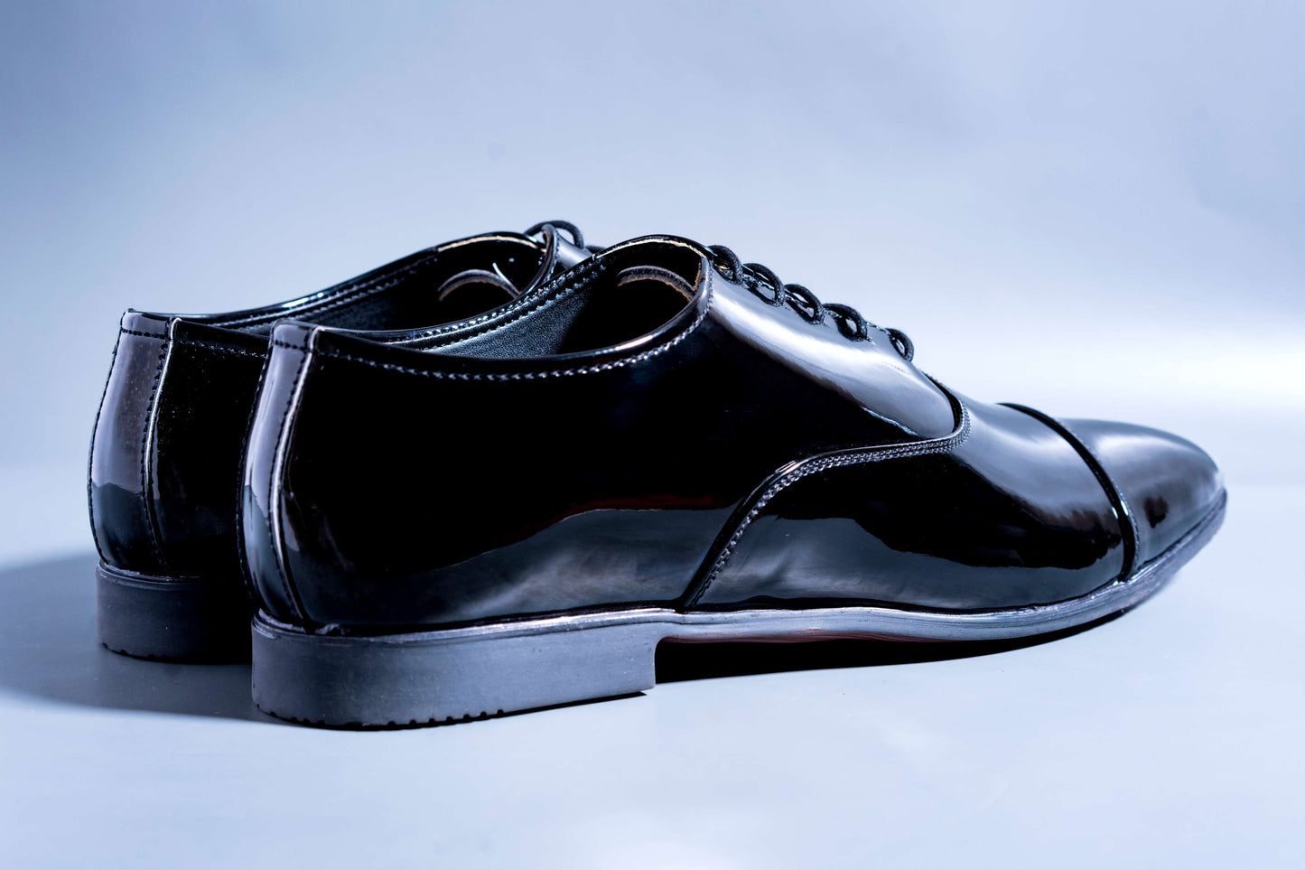 Shiny Black Men's Wear Pattern Premium Design Quality Oxford Formal Shoes-JonasParamount