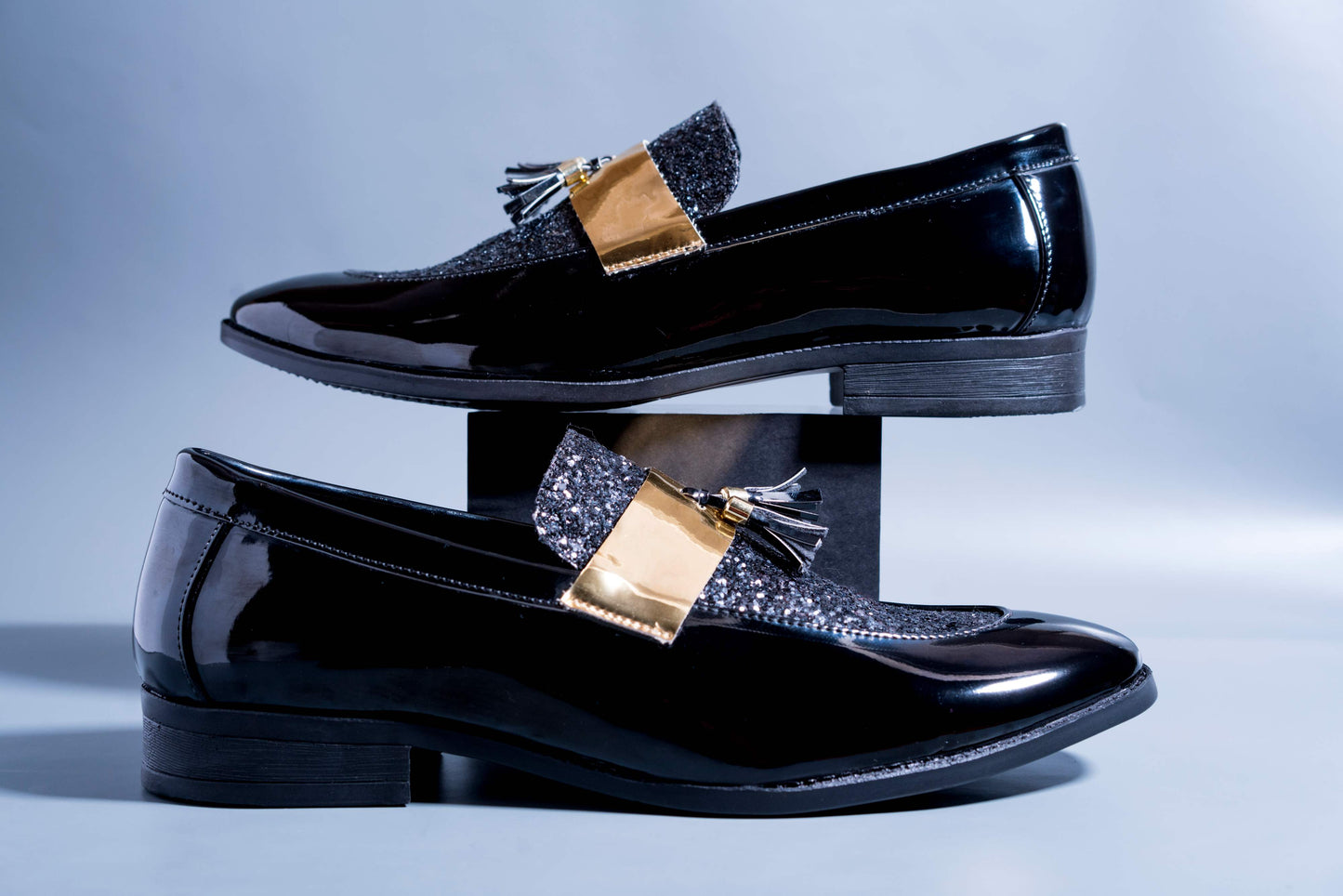 Stylish Wear Jonas Paramount Men Shiny Black Color Outdoor Formal And Party Casual Ethnic Loafer