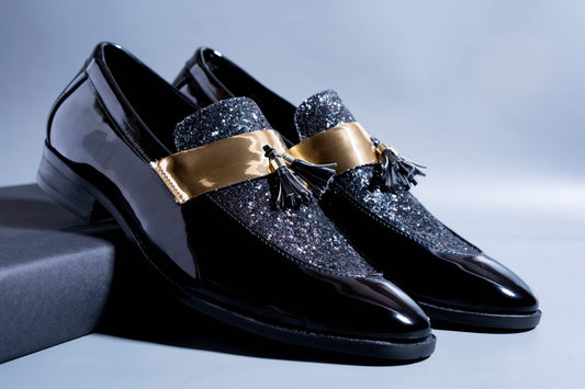 Stylish Wear Jonas Paramount Men Shiny Black Color Outdoor Formal And Party Casual Ethnic Loafer