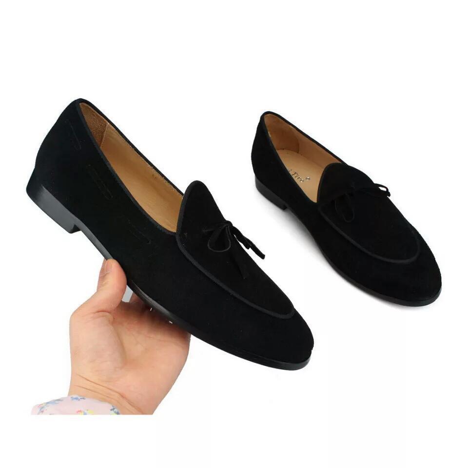 Men Suede Shoes Fashion Business And Party Wear Loafer-JonasParamount