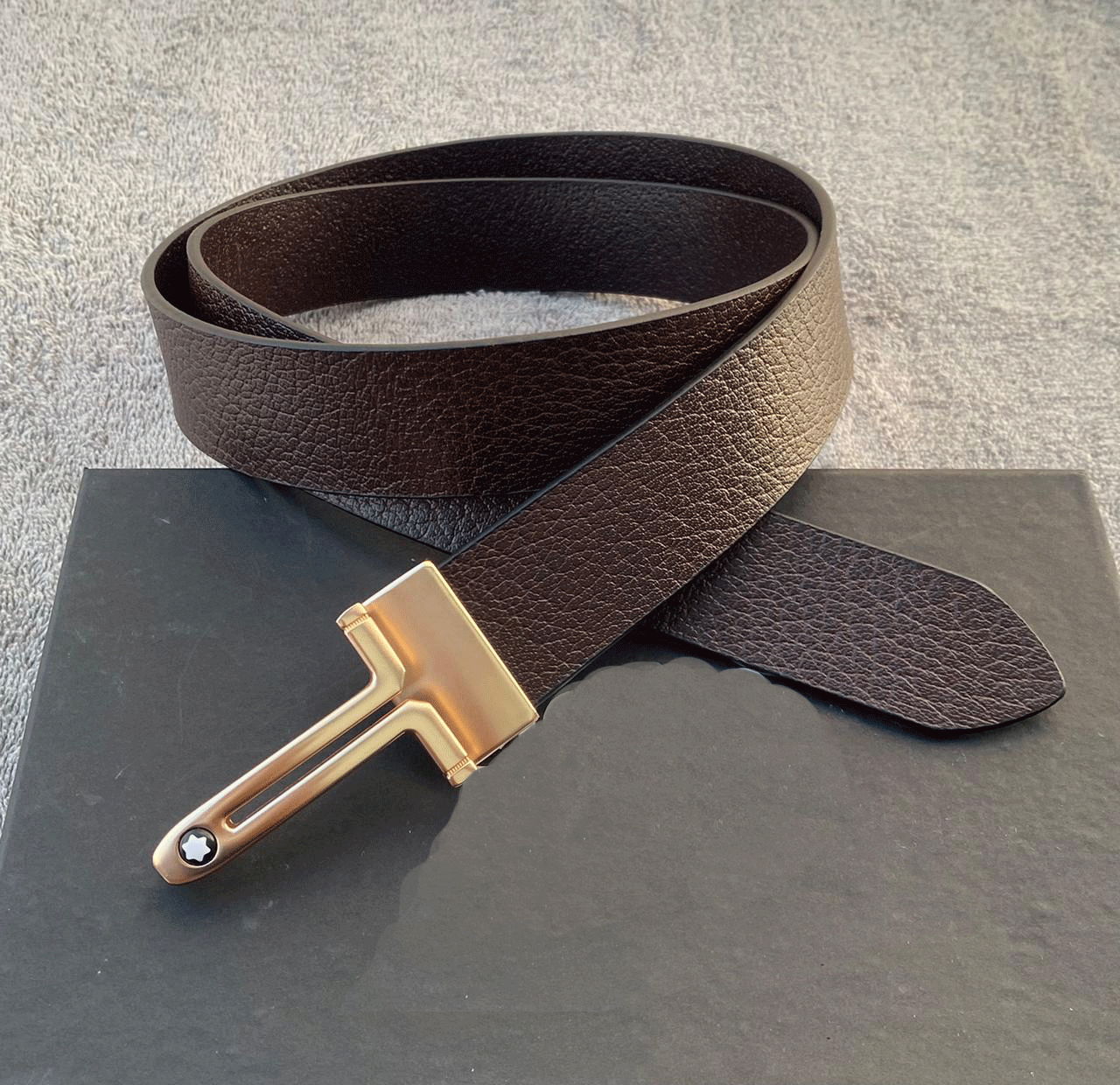 Classic Design Leather Strap Belt With Pressing Buckle-JonasParamount