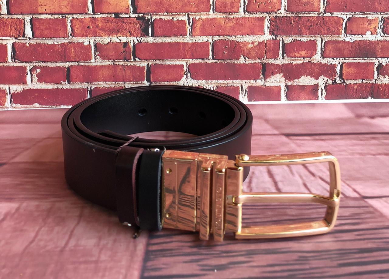 Jack and Jacob Golden Black and Brown Reversible Mens Leather Belts