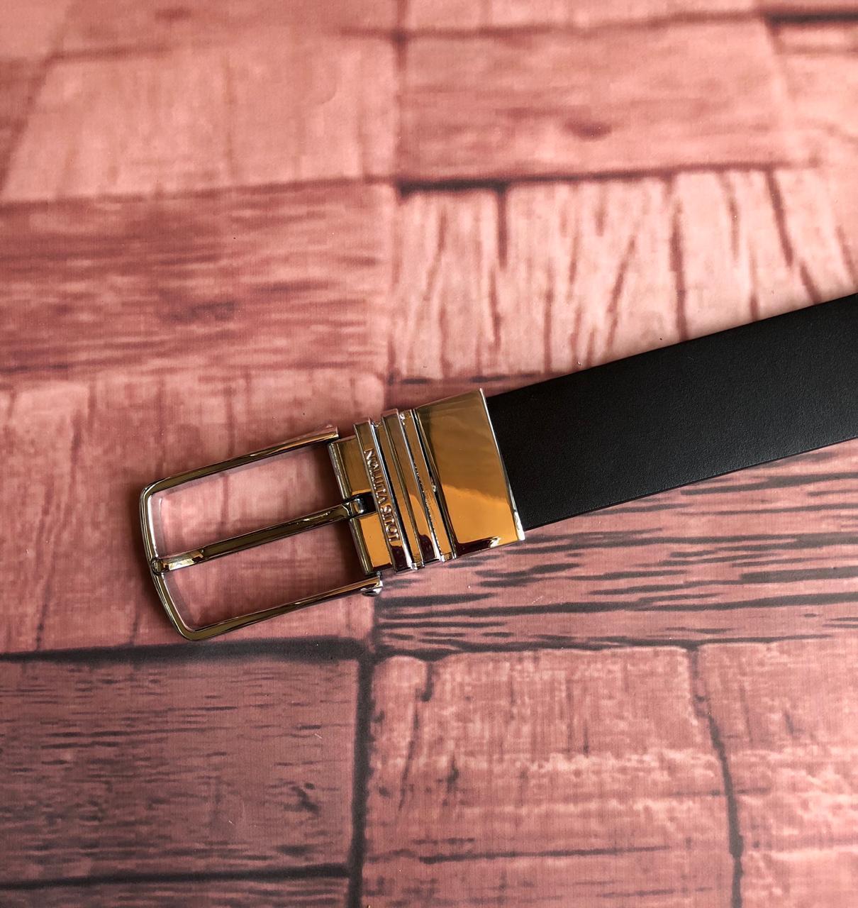 Jack and Jacob Black and Brown Reversible Mens Leather Belts