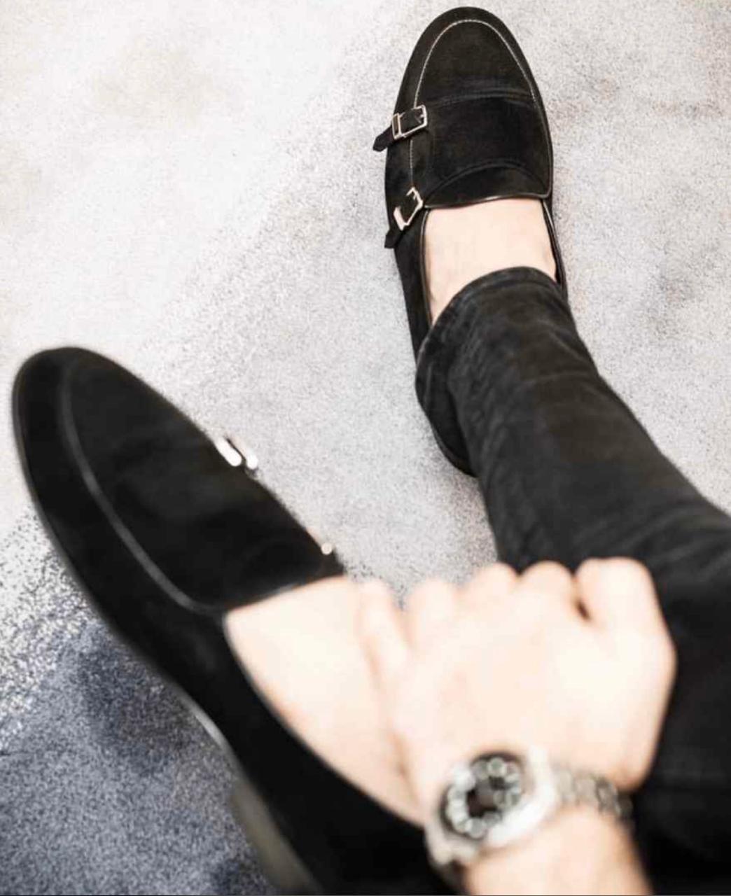 Stylish Men Suede Shoes Fashion Business And Partywear Loafer-JonasParamount