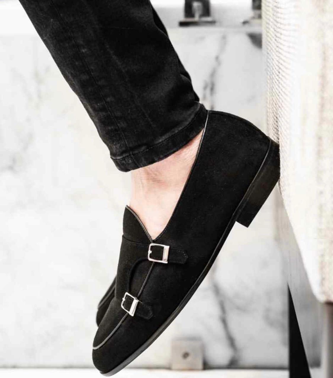 Full Black Classic Mens Luxury Design Party Wear Premium Quality Loafer Shoes-JonasParamount