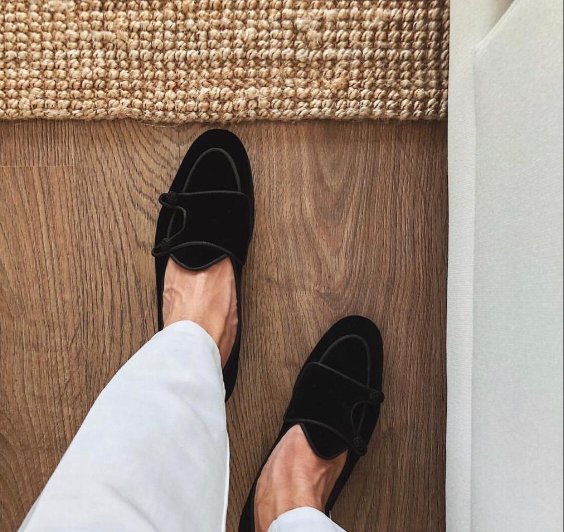 Classic Wear Full Black Men Suede Shoes Fashion Business And Partywear Loafer-JonasParamount