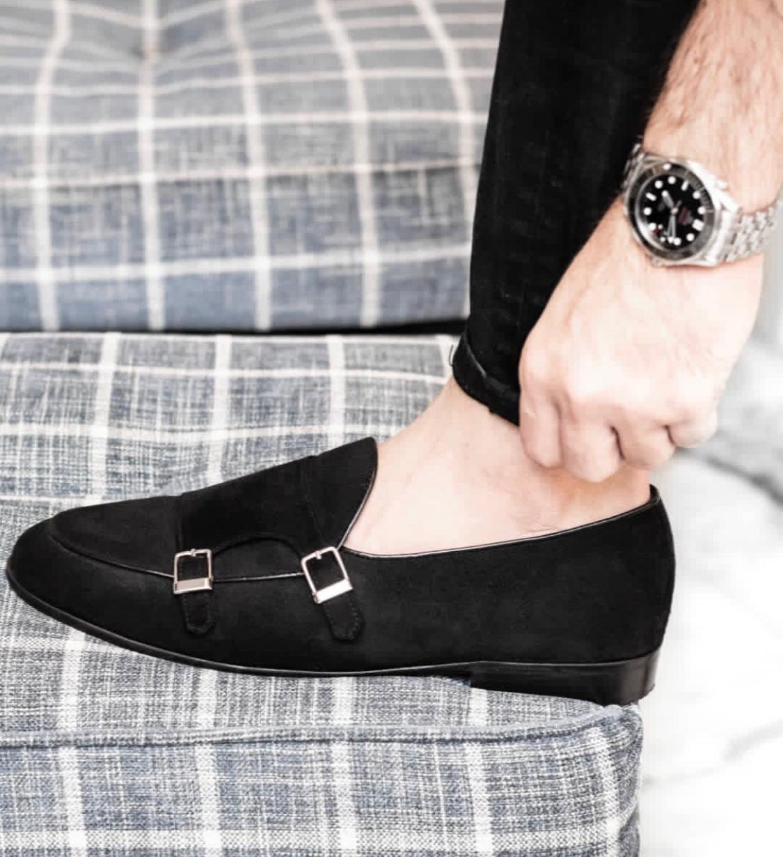 Full Black Classic Mens Luxury Design Party Wear Premium Quality Loafer Shoes-JonasParamount