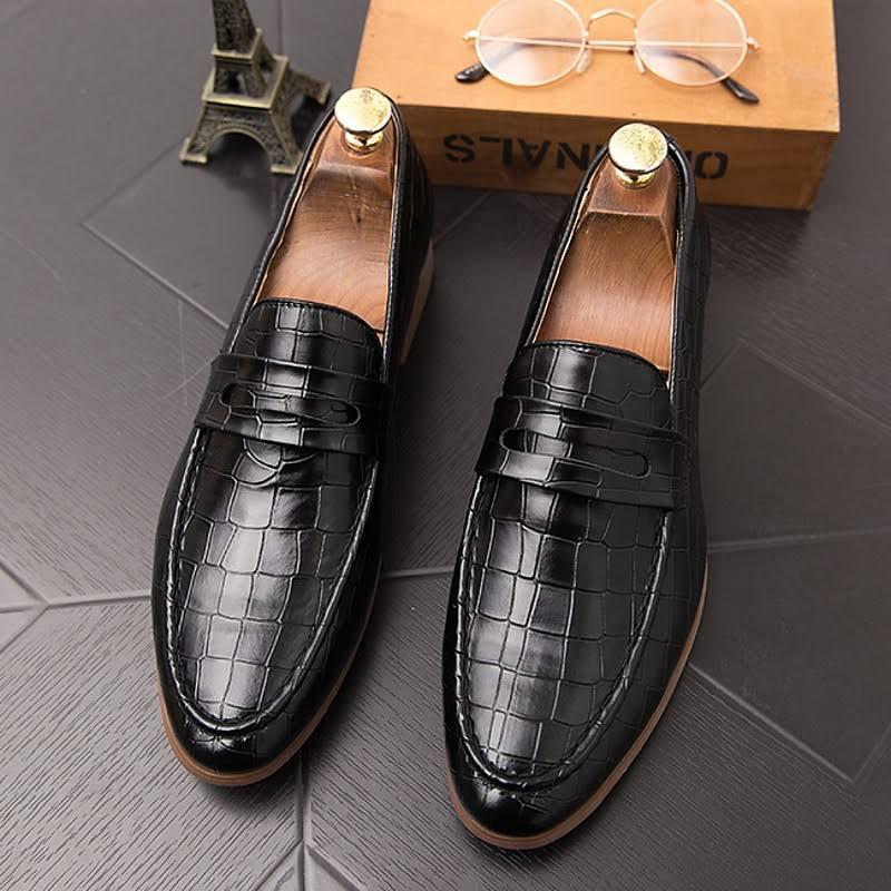 New High Quality Croc Moccasin Shoes For Office, Casual And Party Wear-JonasParamount