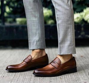 High Quality Suede Loafer Shoes For Office Wear And Casual Wear-JonasParamount