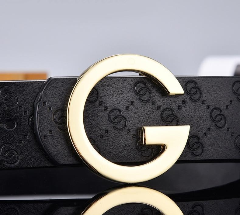 High Quality Luxury G-Shape Leather Belt For Men-JonasParamount