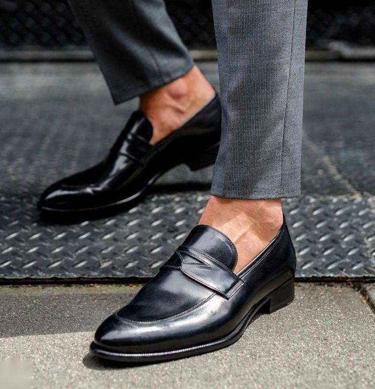 High Quality Suede Loafer Shoes For Office Wear And Casual Wear-JonasParamount