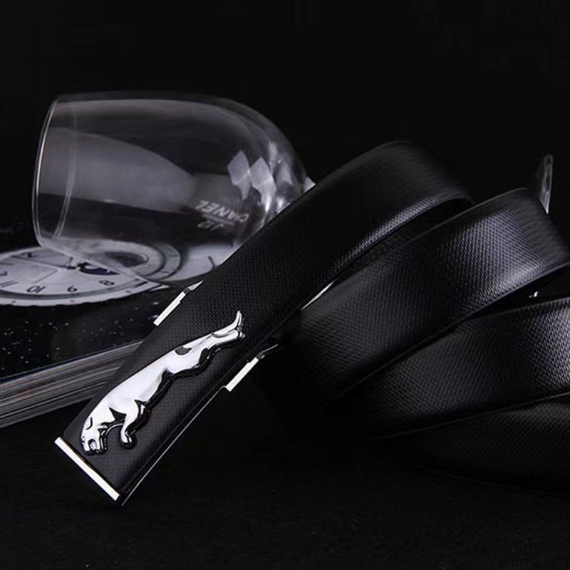 Fashionable Jaguar Alloy Buckle Designer Belt For Men's-JonasParamount