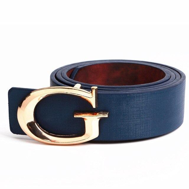 Designer Casual G-Shape Leather Belt For Men-JonasParamount