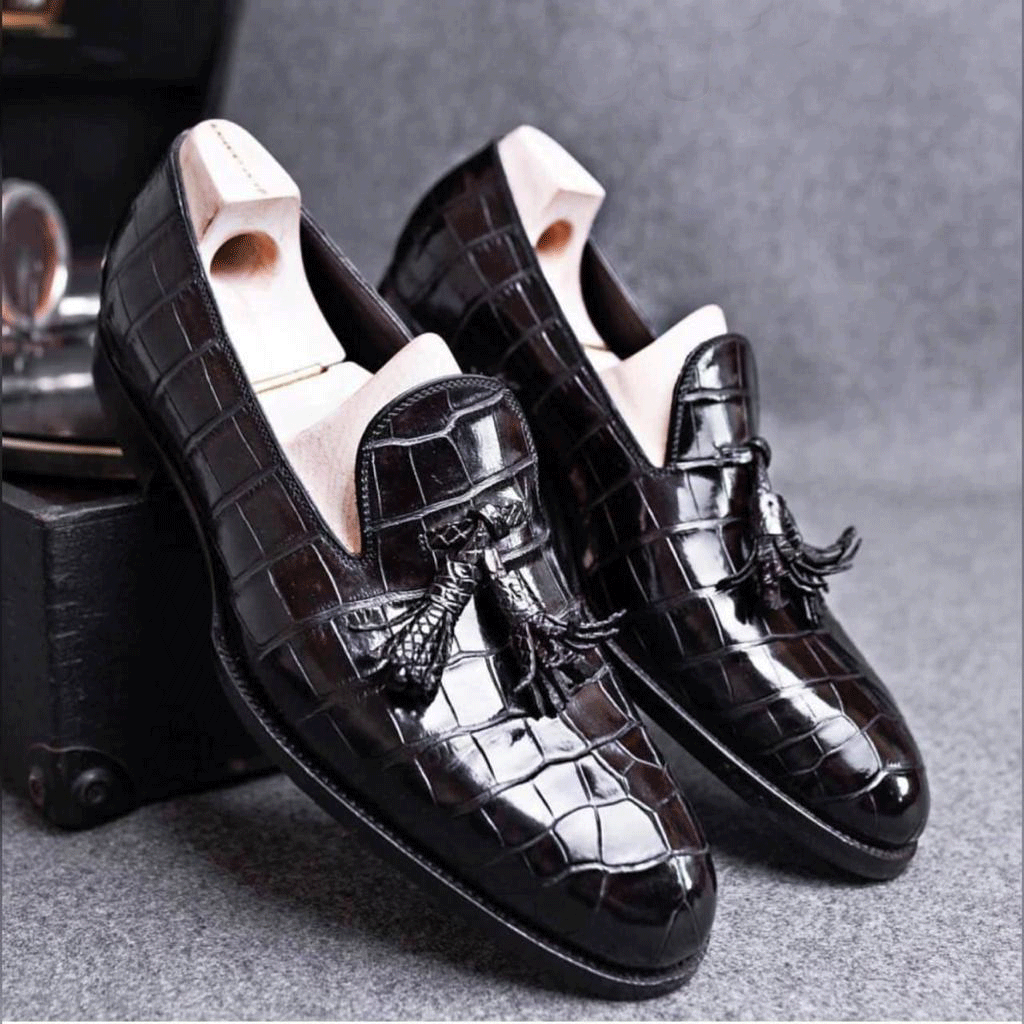 New Fashion Tassel Suede CROCO Moccasins Shoes For Men-JonasParamount