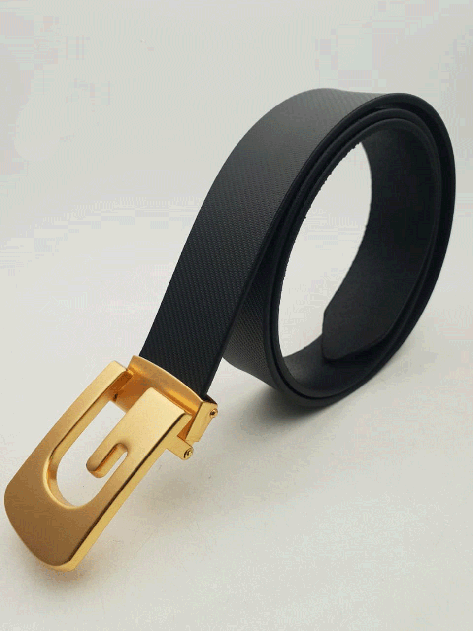 Trendy Curve G Pattern Leather Strap Belt For Men's-JonasParamount