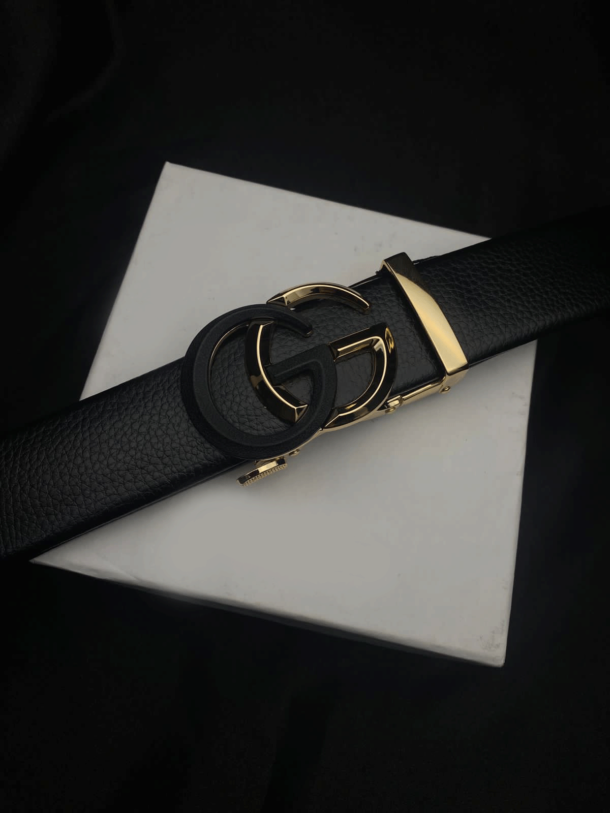 New Fashion Designer Double GG Later Buckle High Quality Belt For Men-JonasParamount