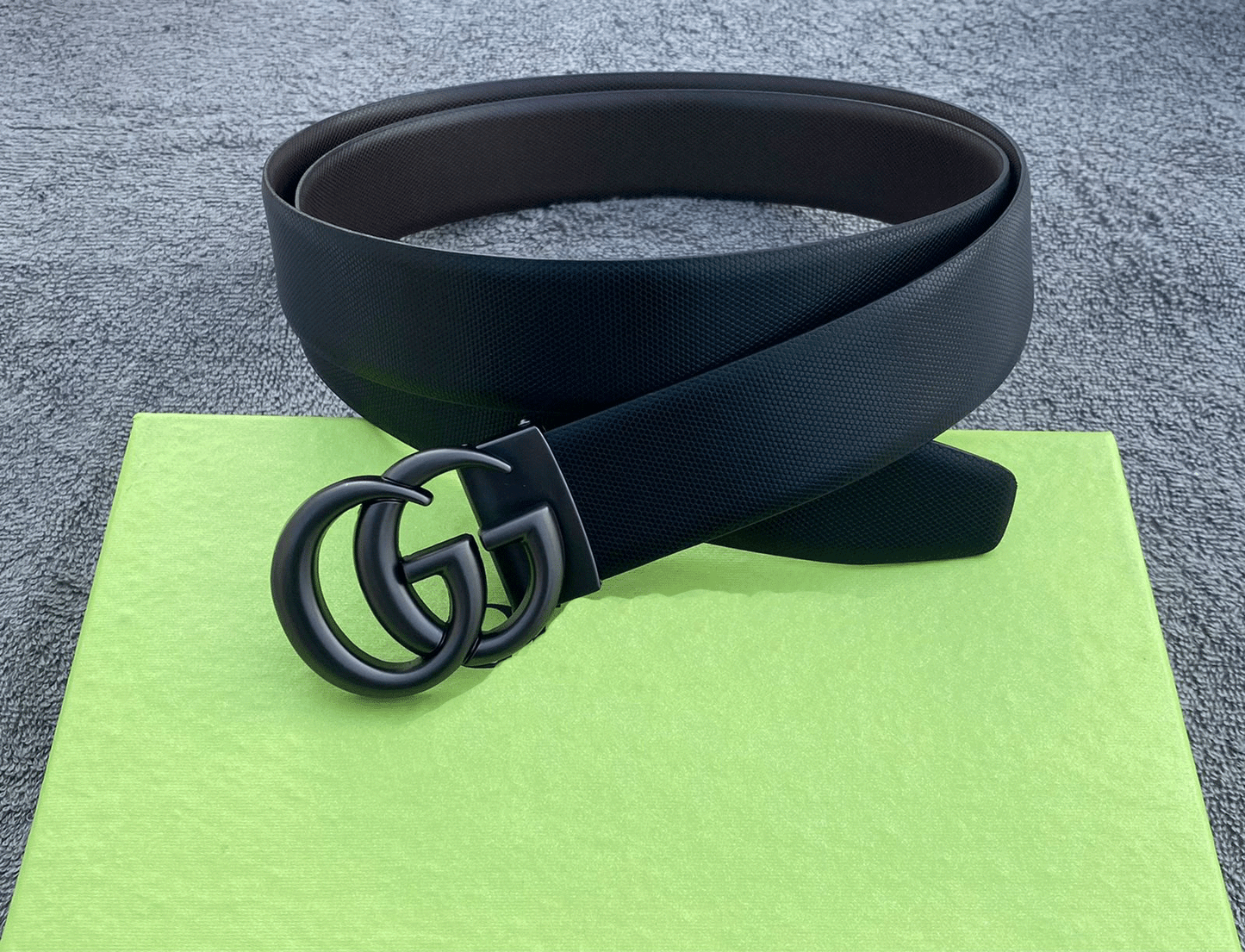 Trendy Double G Pattern Leather Strap Belt For Men's-JonasParamount