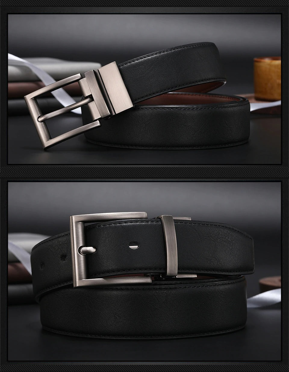 High Quality Casual Men Reversible Belt For Men-JonasParamount