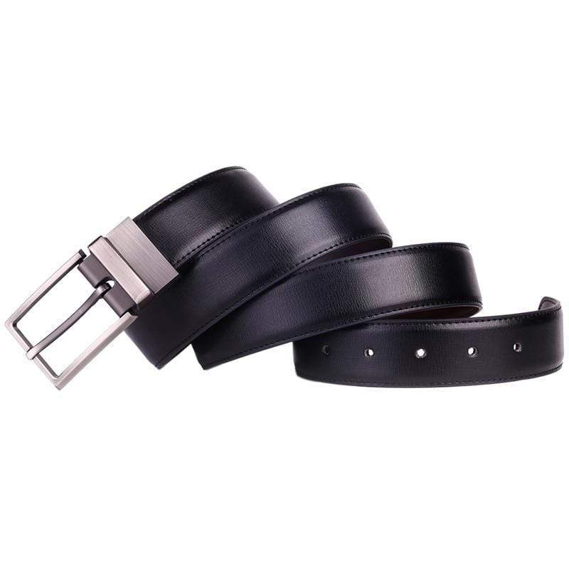 Silver Pin Buckle Genuine Leather belts for men - Jack and Jacob Belts Jack and Jacob