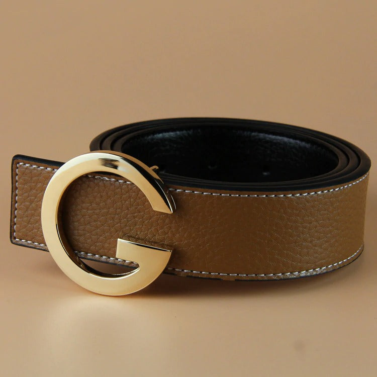 High Quality G Letter buckle Belt For Men-JonasParamount